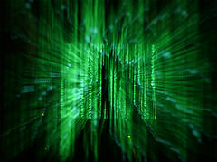 graphics from The Matrix movie