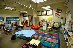 elementary classroom ready for students