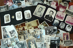 pages of old photographs of family members