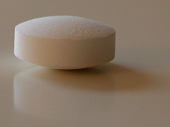 close up of pill