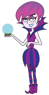 Hildy from The 7D holding an orb