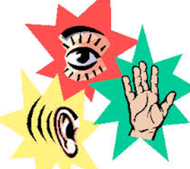 ear, eye, and hand representing different learning styles